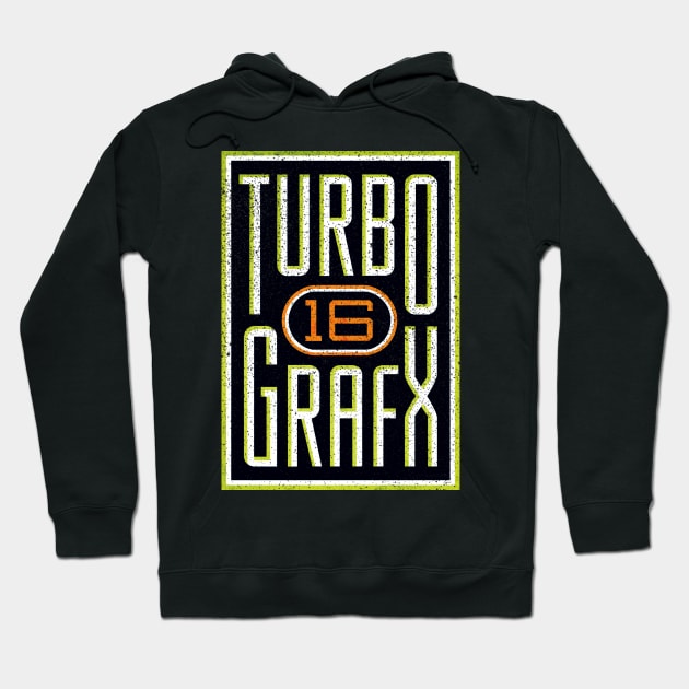 TurboGrafx 16 Logo Hoodie by Super Retro City